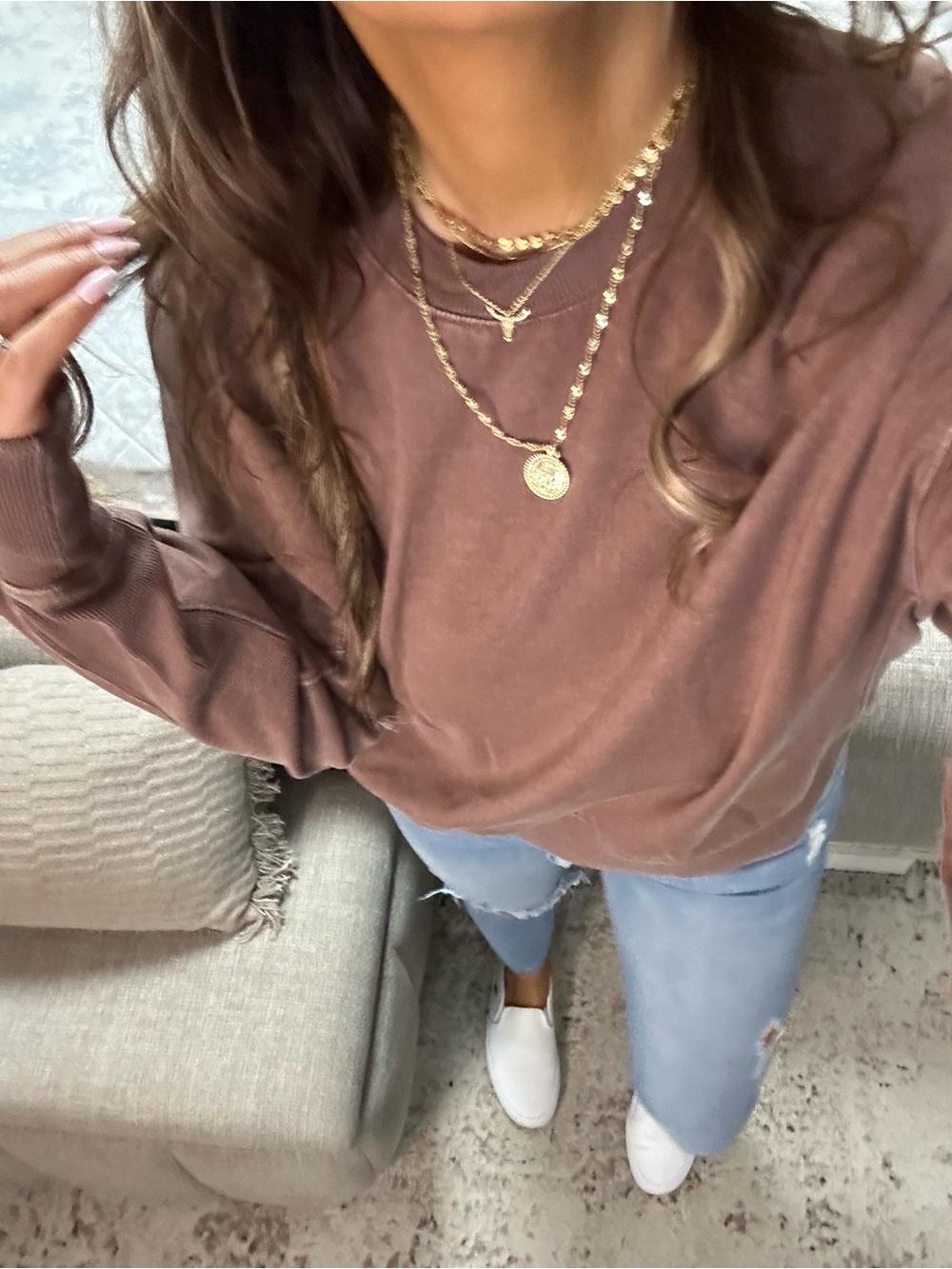 LAST ONE🤎New🤎Washed Java Brown Lounge Set - Picture 7 of 7